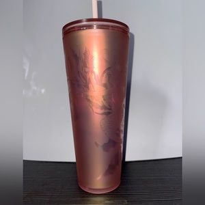 New!!! Starbucks, 2022 Spring rose gold mermaid, soft touch, frosted Tumblr